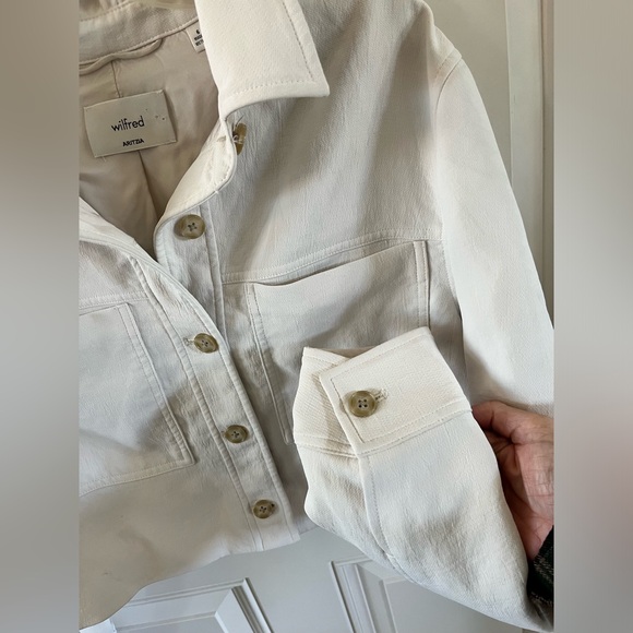 😎Aritzia Wilfred CruiseLinen Cropped Jacket - Picture 12 of 16